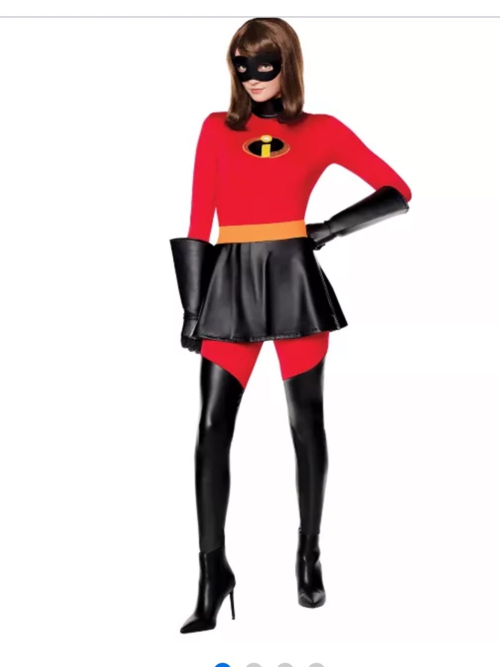 Adult Mrs. Incredible Catsuit Costume - The Incredibles Sz S